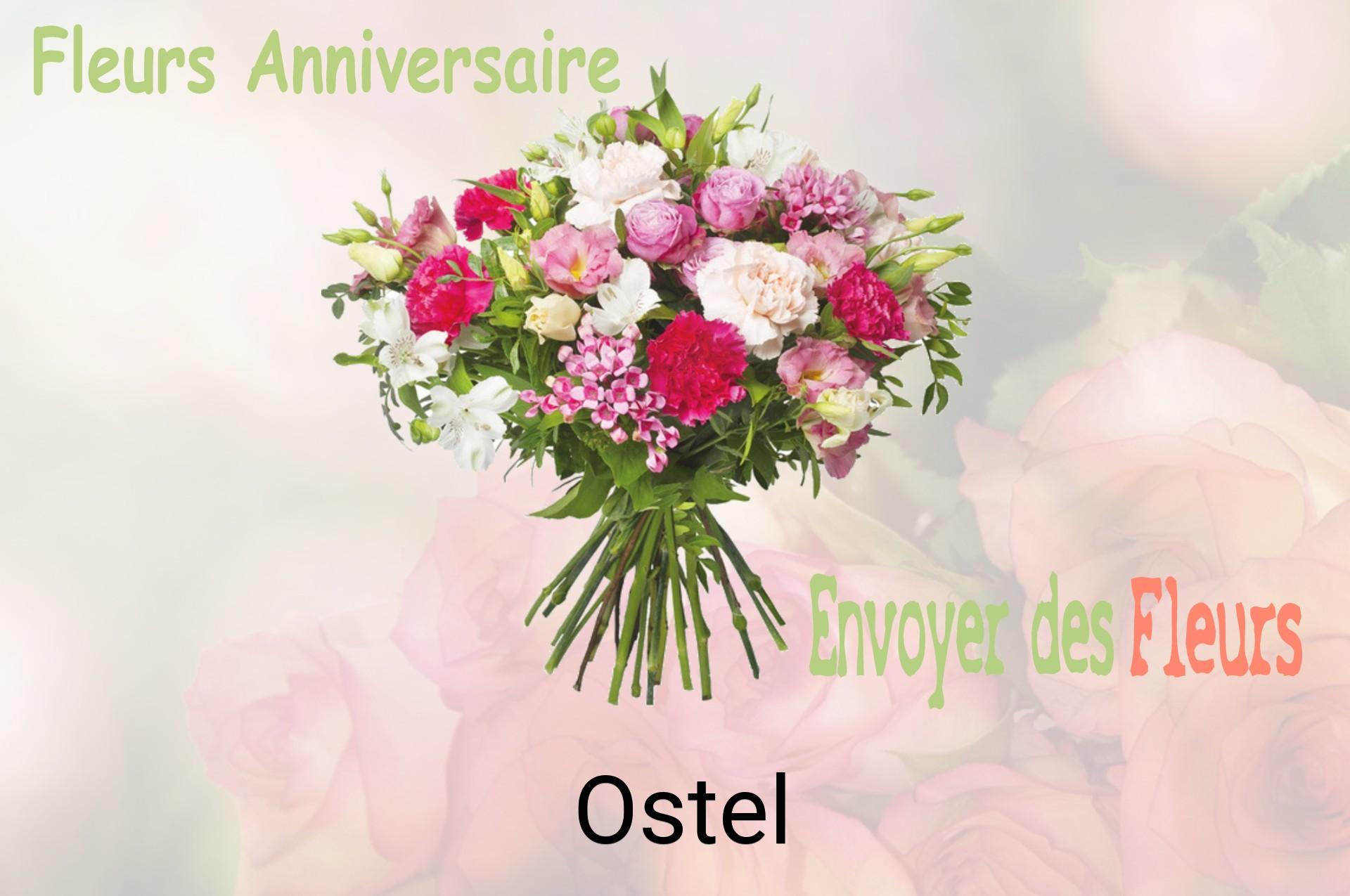 Bouquet de fleurs d’anniversaire livré à Ostel