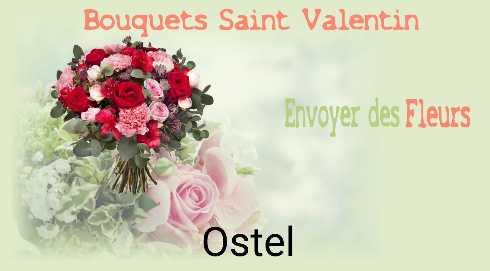 Roses de Saint-Valentin livrées à Ostel